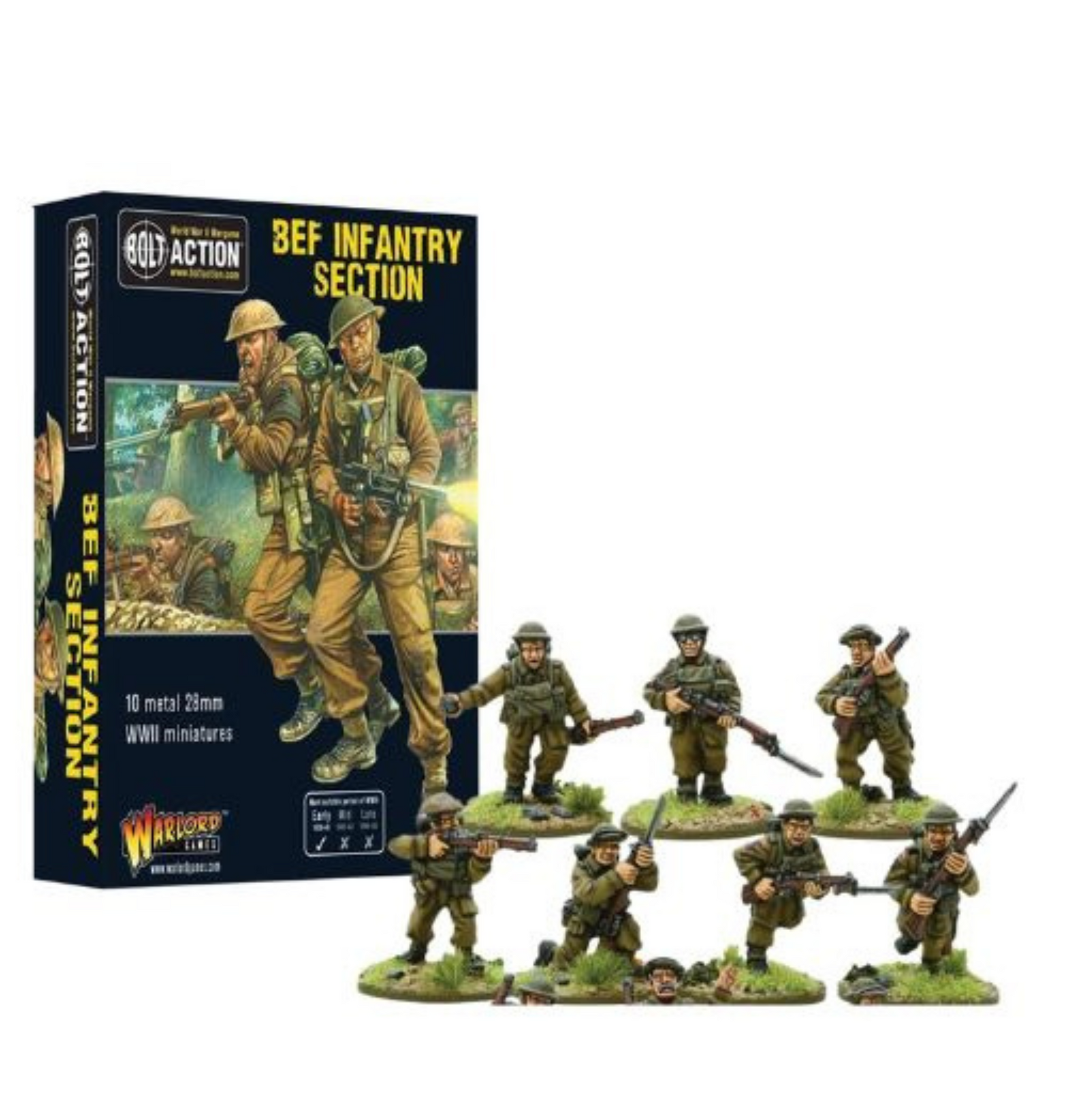 Bolt Action - Great Britain: BEF Infantry Section Box (Metal) Bolt Action - Great Britain: BEF Infantry Section Box (Metal)