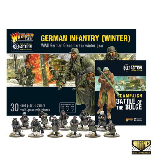 Bolt Action - Germany: Germans Infantry (Winter) Set + Digital Guide: Battle of the Bulge Bolt Action - Germany: Germans Infantry (Winter) Set + Digital Guide: Battle of the Bulge