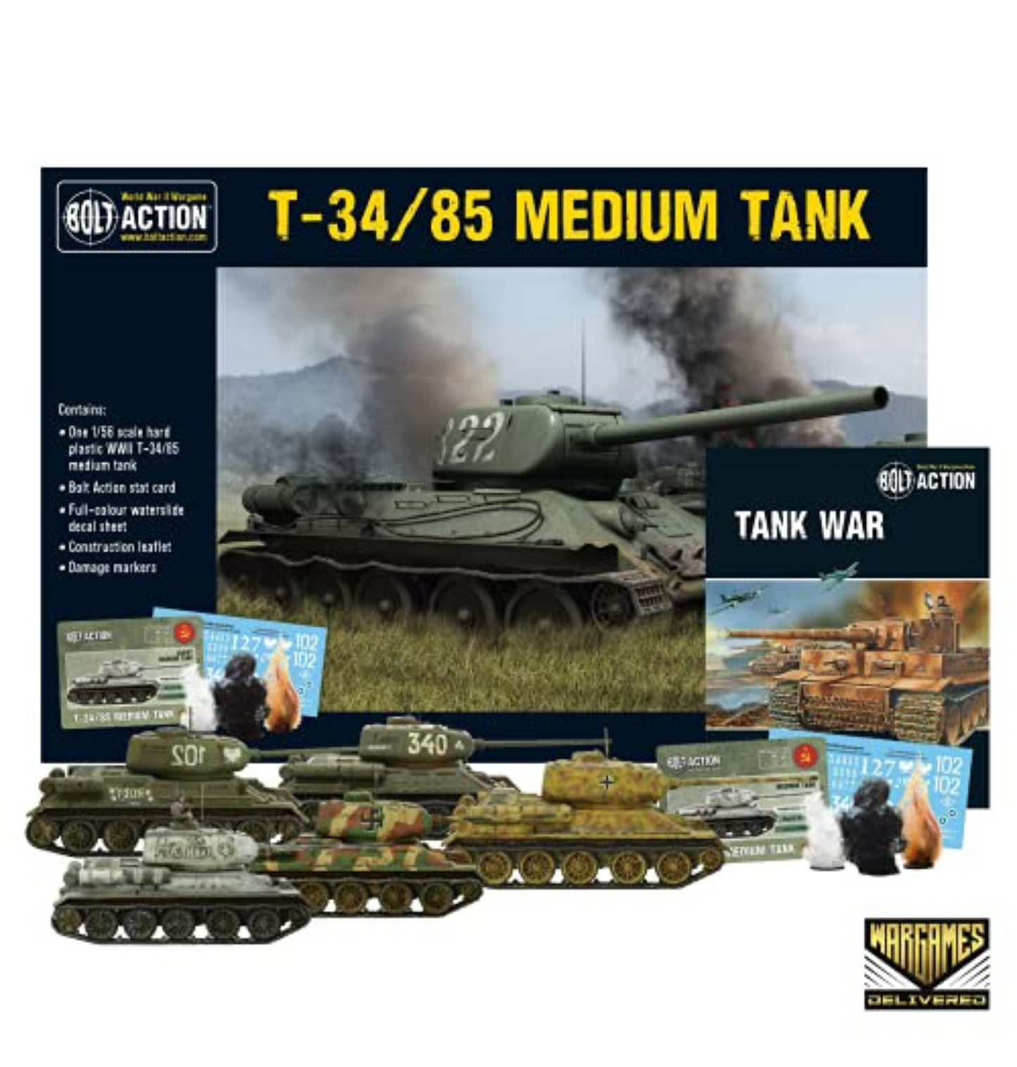 Bolt Action - Tank War: T-34/85 German Medium Tank + Digital Guide