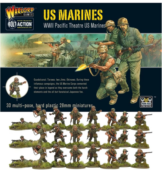 Bolt Action - USA: US Marine Set + Digital Guide: Marianas & Palau Islands Bolt Action - USA: US Marine Set + Digital Guide: Marianas & Palau Islands