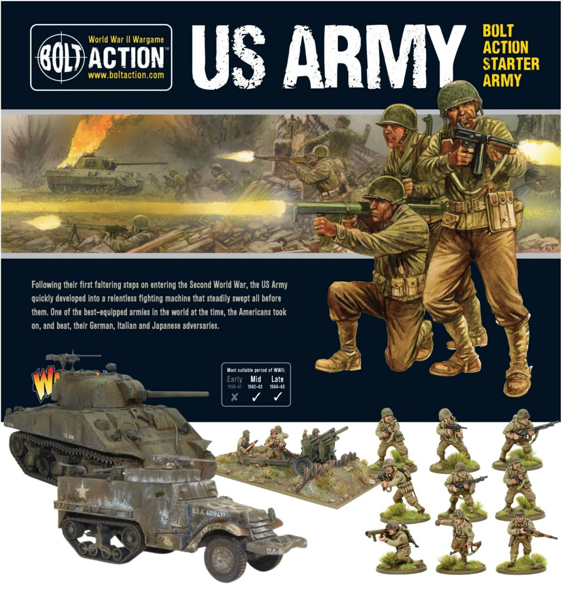 Bolt Action - USA: US Army Starter Set + Digital Guide: Armies of the United States Bolt Action - USA: US Army Starter Set + Digital Guide: Armies of the United States