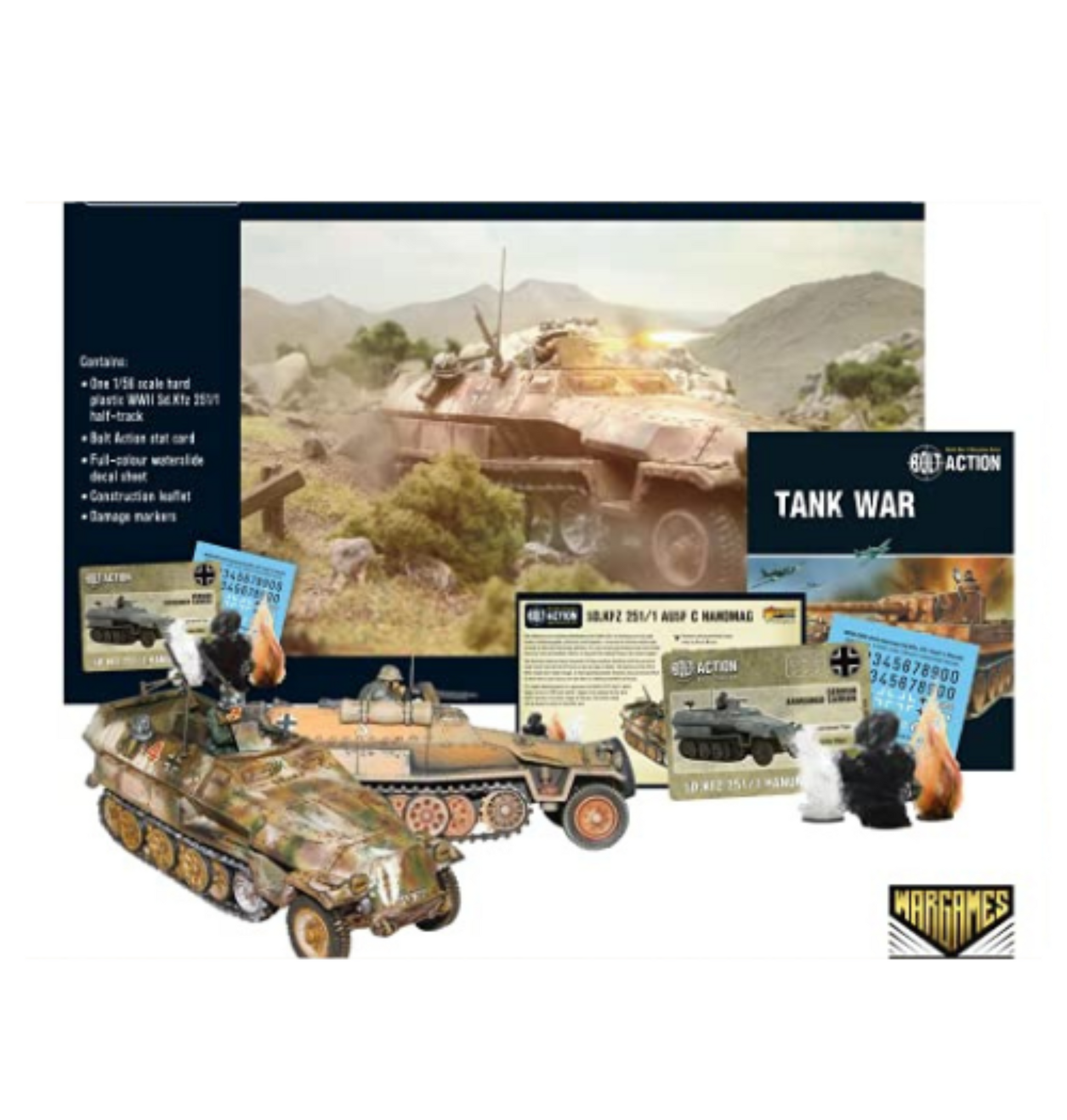 Bolt Action - Tank War: Sd.Kfz 251/1 Ausf C Hanomag German Tank + Digital Guide Bolt Action - Tank War: Sd.Kfz 251/1 Ausf C Hanomag German Tank + Digital Guide
