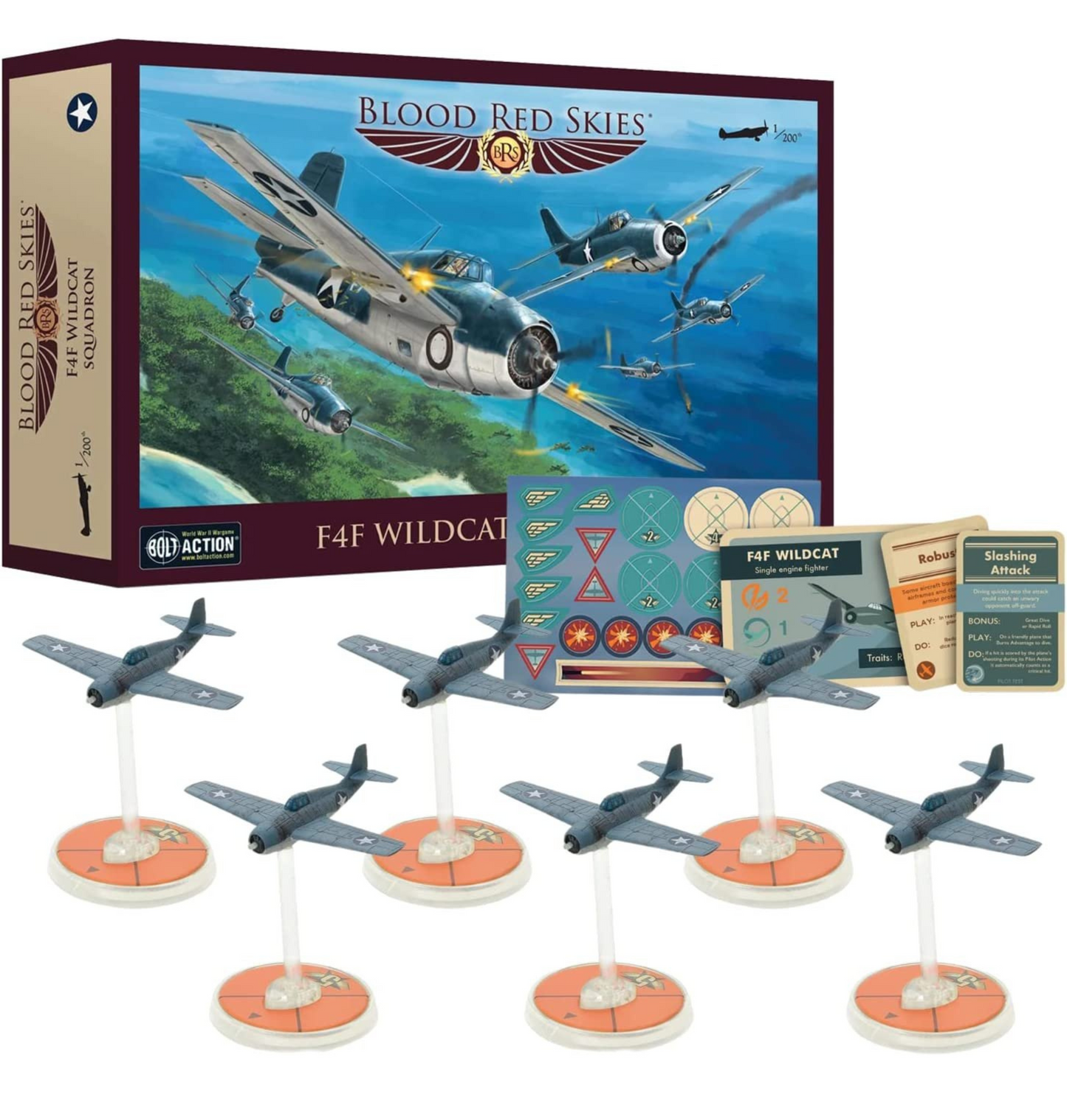 Blood Red Skies - US Air Force: F4F Wildcat Squadron