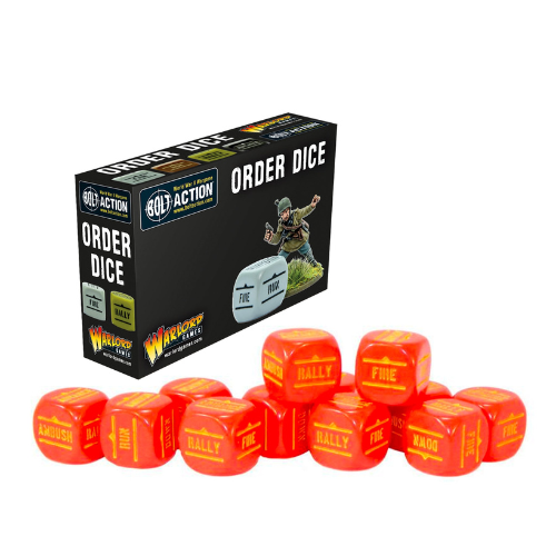 Bolt Action: Orders Dice Pack - Red Bolt Action: Orders Dice Pack - Red