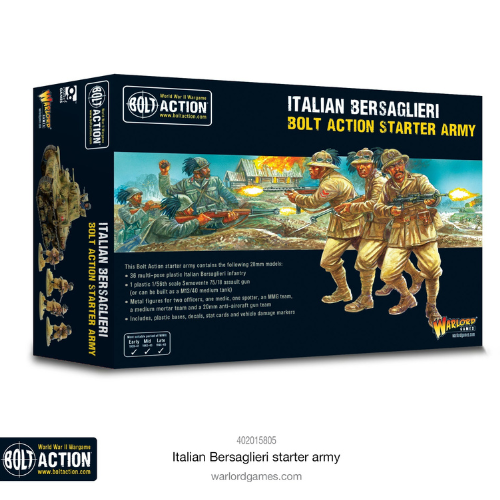 Bolt Action - Italy: Italian Bersaglieri Starter Army Bolt Action - Italy: Italian Bersaglieri Starter Army