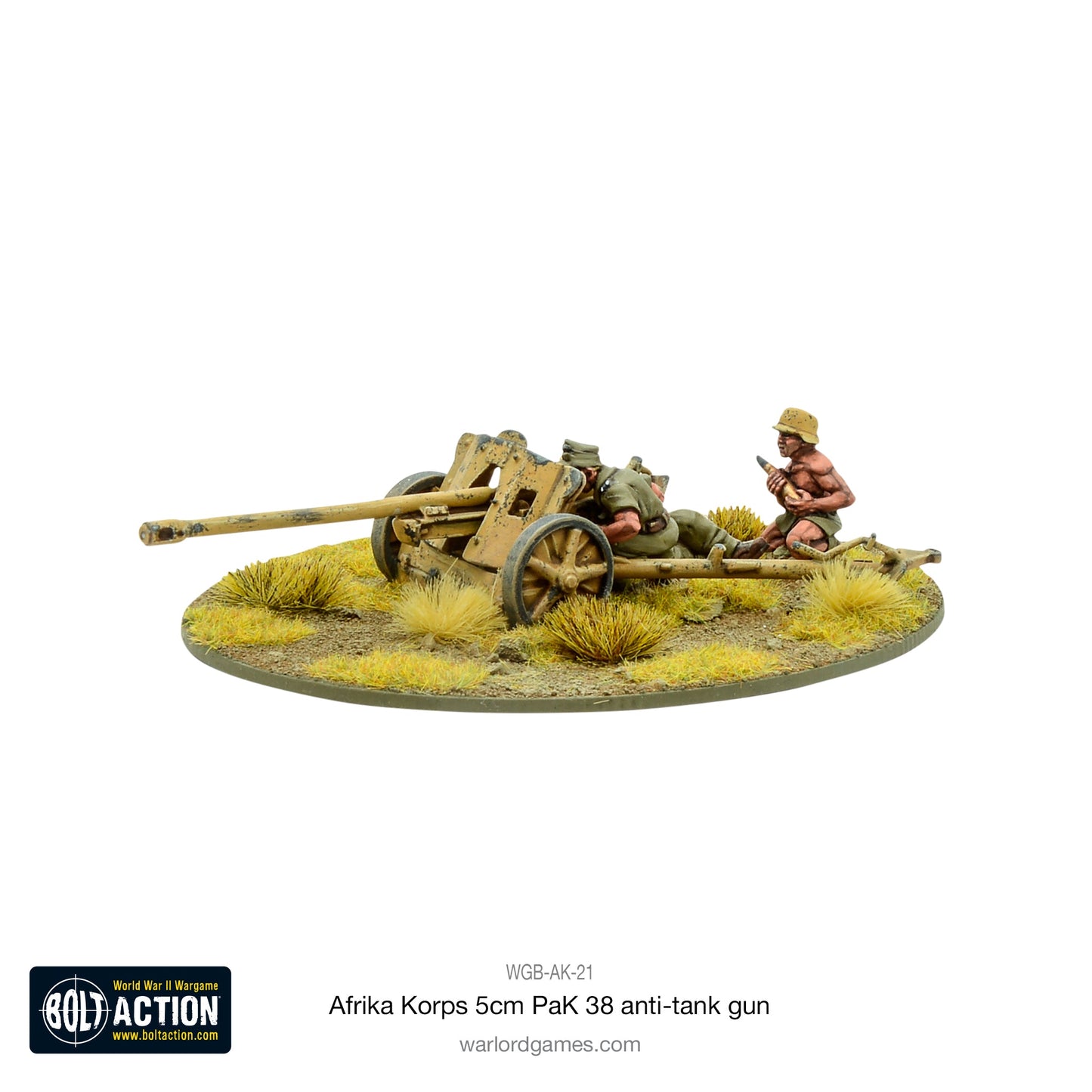 Bolt Action - Germany: Afrika Korps 5cm PaK 38 Anti-tank Gun