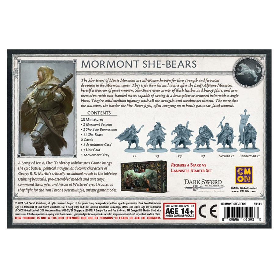 A Song of Ice and Fire - Stark: Mormont She-Bears