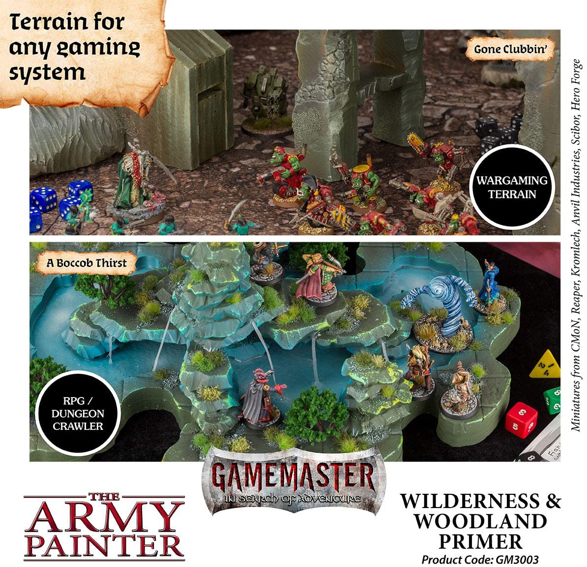 The Army Painter - Gamemaster: Wilderness & Woodland Green Terrain Primer