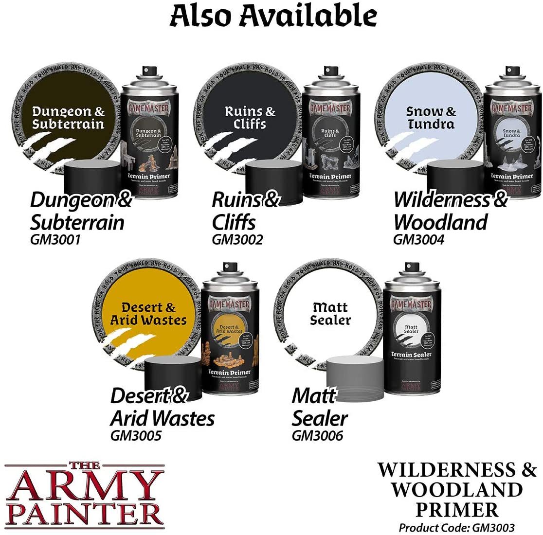 The Army Painter - Gamemaster: Wilderness & Woodland Green Terrain Primer