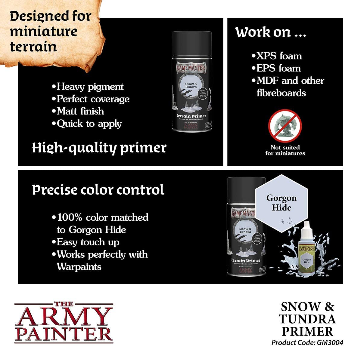 The Army Painter - Gamemaster: Snow & Tundra Terrain Primer