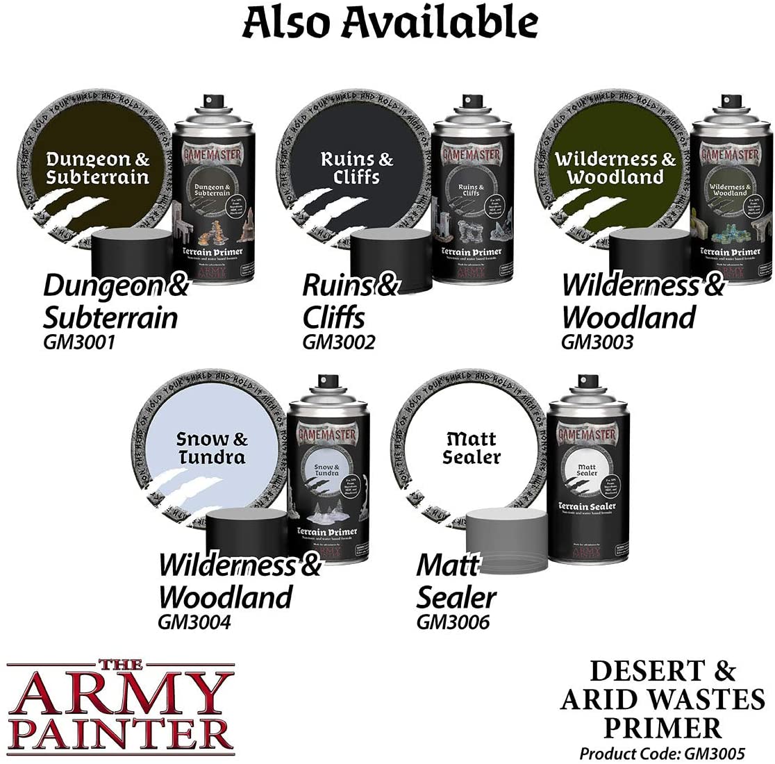 The Army Painter - Gamemaster: Desert & Arid Wastes Terrain Primer The Army Painter - Gamemaster: Desert & Arid Wastes Terrain Primer
