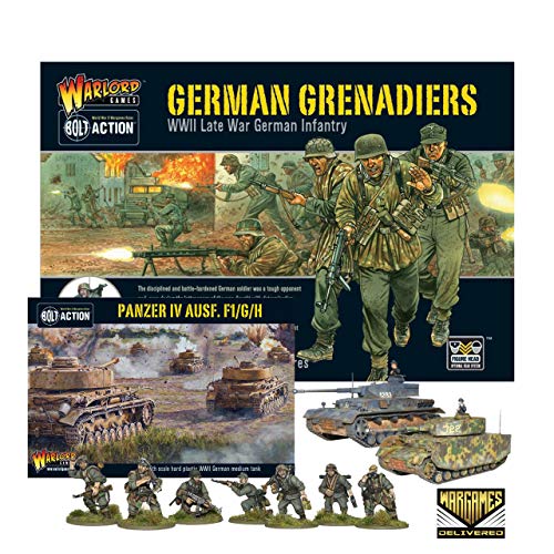 Bolt Action - Germany: German Grenadiers and Panzer IV Ausf F1/G/H Medium Tank Set Bolt Action - Germany: German Grenadiers and Panzer IV Ausf F1/G/H Medium Tank Set