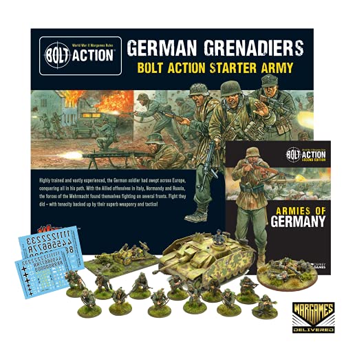 Bolt Action - Germany: German Grenadiers Starter Army and German Army Paint Set Bolt Action - Germany: German Grenadiers Starter Army and German Army Paint Set
