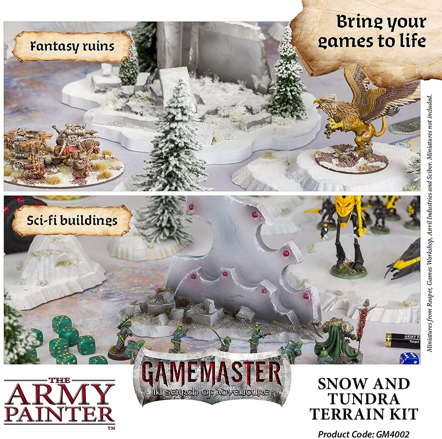 The Army Painter - Gamemaster: Snow & Tundra Terrain Kit