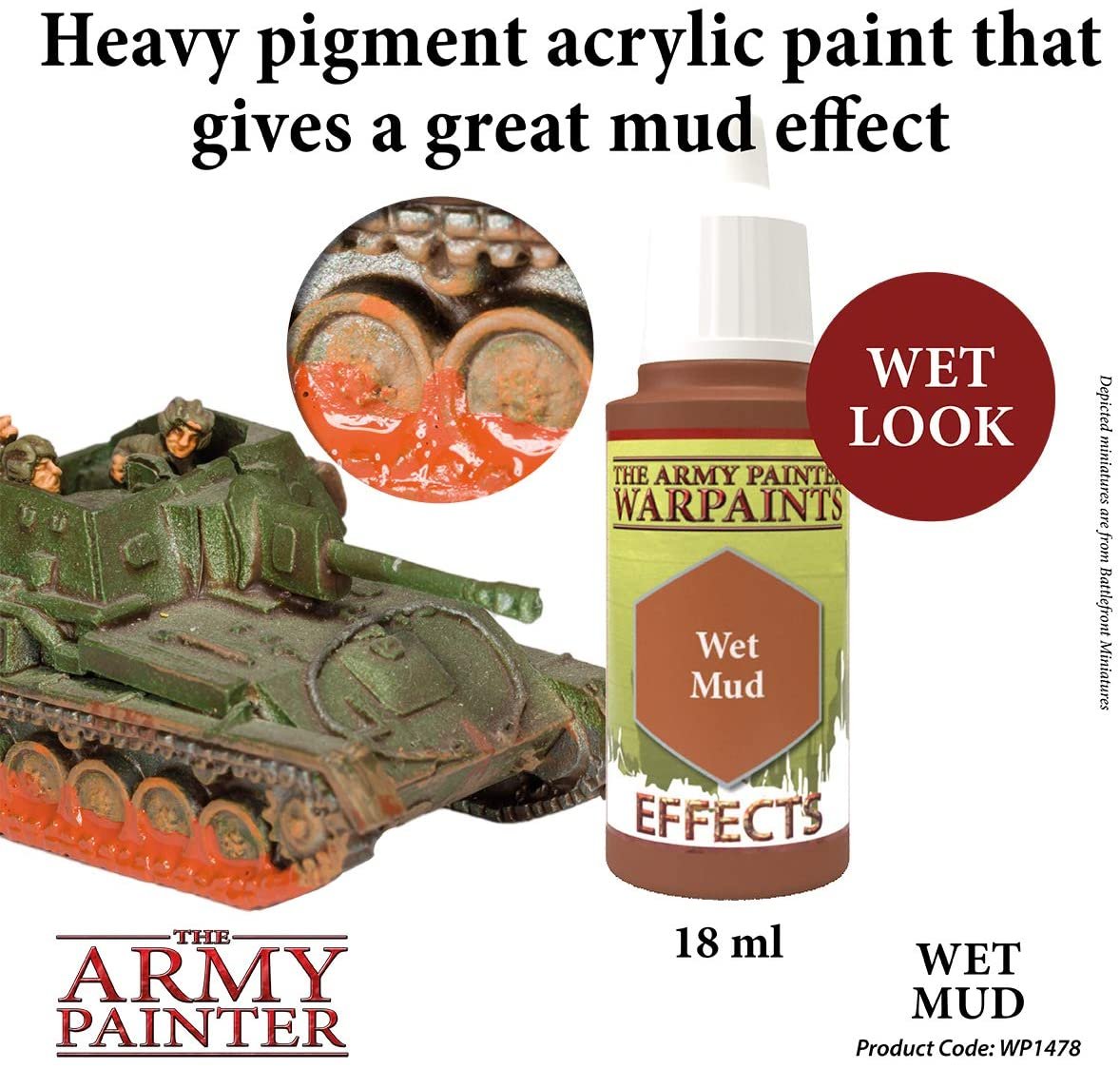 The Army Painter - Warpaints Effects: Wet Mud (18ml/0.6oz)