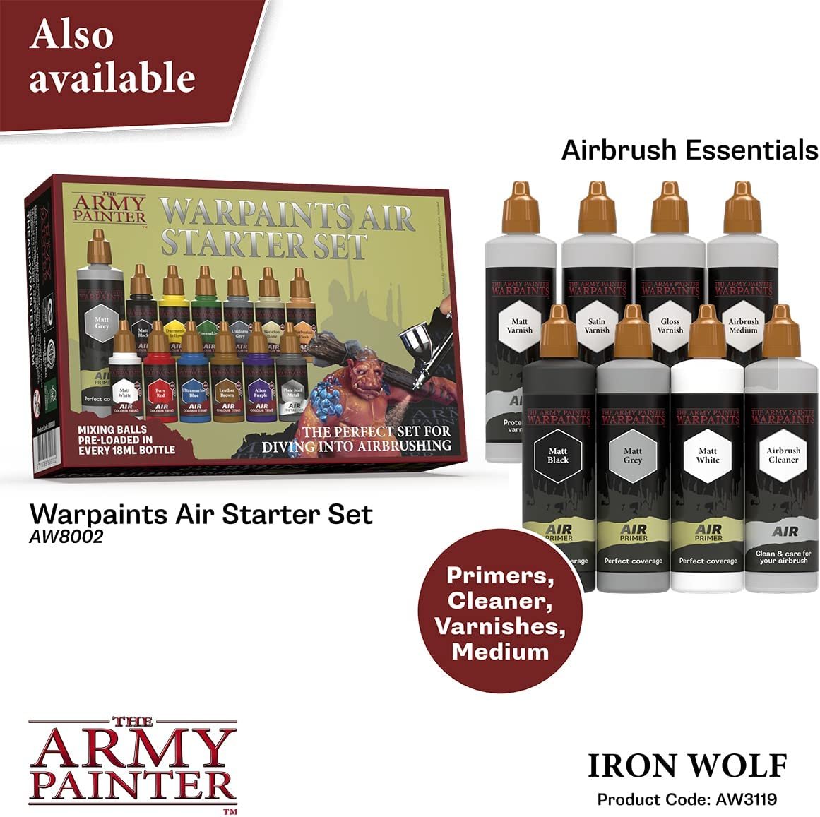 The Army Painter - Warpaints Air: Iron Wolf (18ml/0.6oz)
