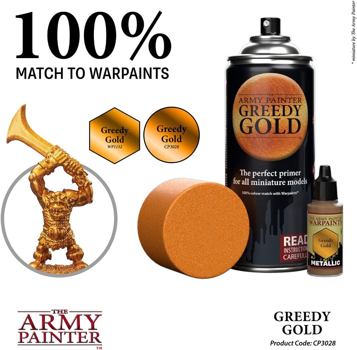 The Army Painter - Colour Primer: Greedy Gold The Army Painter - Colour Primer: Greedy Gold