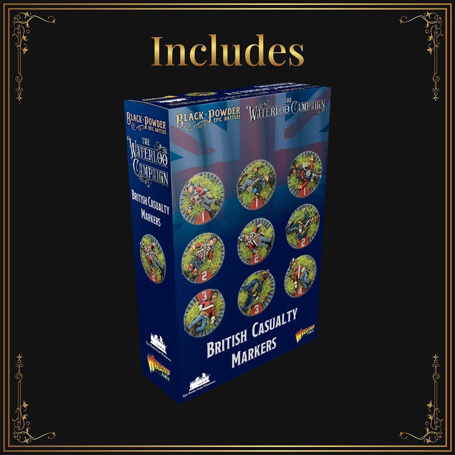 Black Powder Epic Battles - Waterloo: British Casualty Markers Black Powder Epic Battles - Waterloo: British Casualty Markers