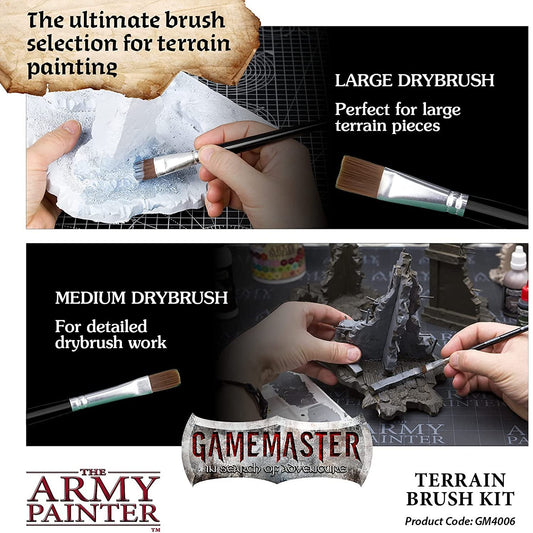 The Army Painter - GameMaster: Terrain Brush Kit The Army Painter - GameMaster: Terrain Brush Kit