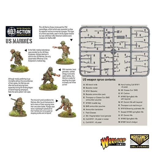 Bolt Action - USA: Semper Fidelis US Marines Starter Set + Digital Guide: Armies of the United States