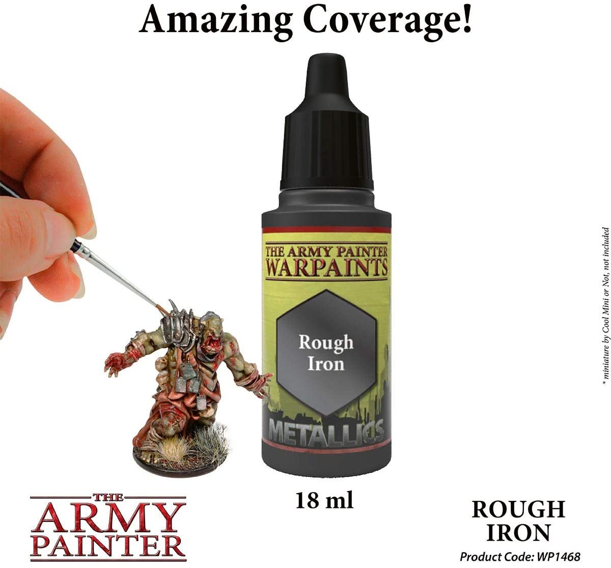 The Army Painter - Warpaints Metallic: Rough Iron (18ml/0.6oz)