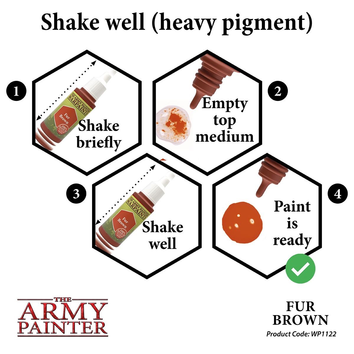 The Army Painter - Warpaints: Fur Brown (18ml/0.6oz)