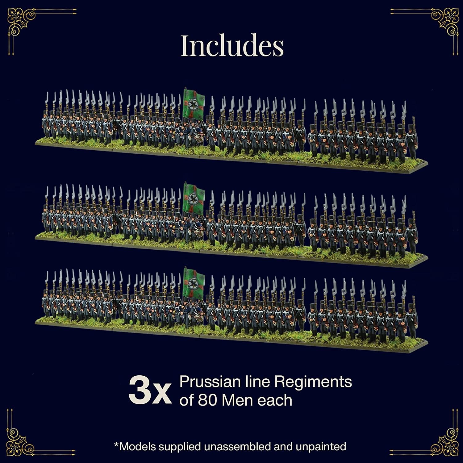 Black Powder Epic Battles - Waterloo: Prussian Infantry Brigade Black Powder Epic Battles - Waterloo: Prussian Infantry Brigade