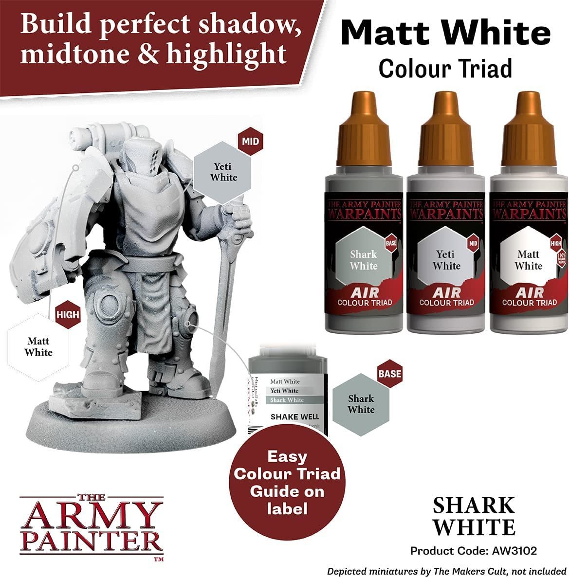 The Army Painter - Warpaints Air: Shark White (18ml/0.6oz)