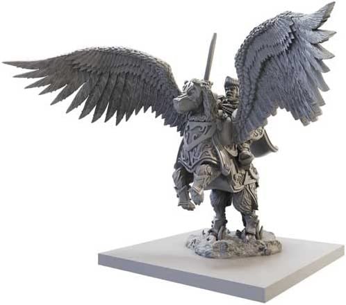 Kings of War 3E: Halfling General on Winged Aralez