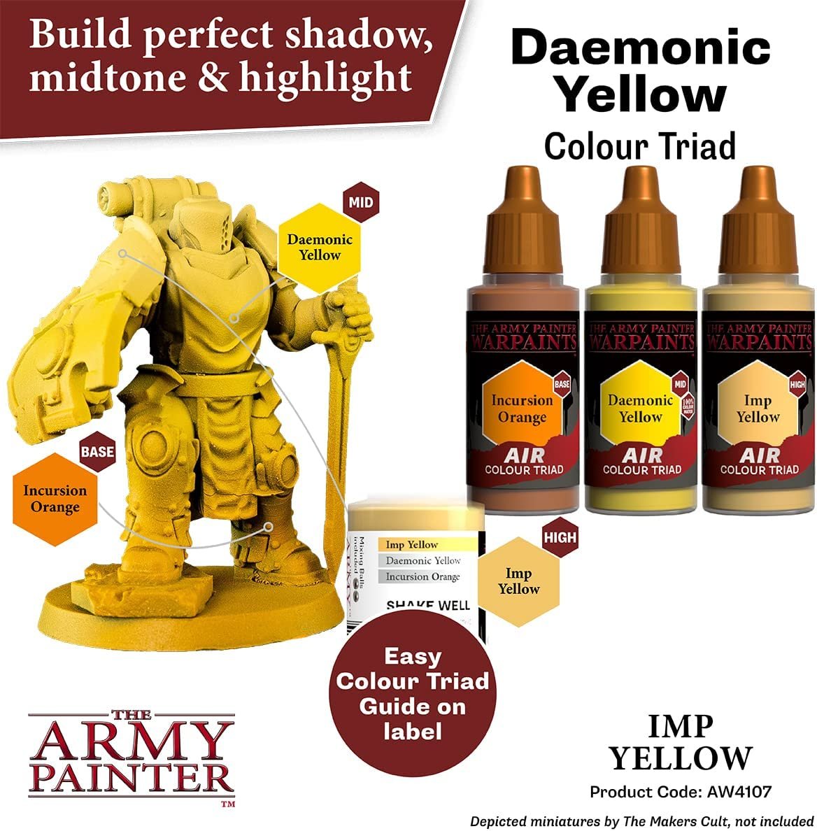 The Army Painter - Warpaints Air: Imp Yellow (18ml/0.6oz)