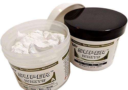 Apoxie Sculpt Super White - 2 Part Modeling Compound (A & B) - 1 Pound, Super White / Stone White