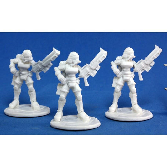 Reaper Bones: Chrono: Nova Corp: Female (3) Reaper Bones: Chrono: Nova Corp: Female (3)