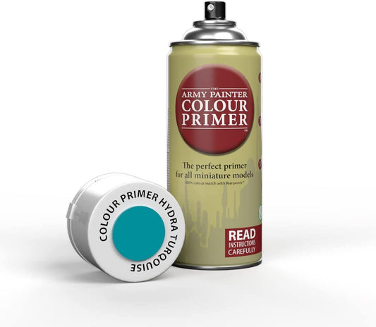 The Army Painter - Colour Primer: Hydra Turquoise (400ml/13.5oz) The Army Painter - Colour Primer: Hydra Turquoise (400ml/13.5oz)