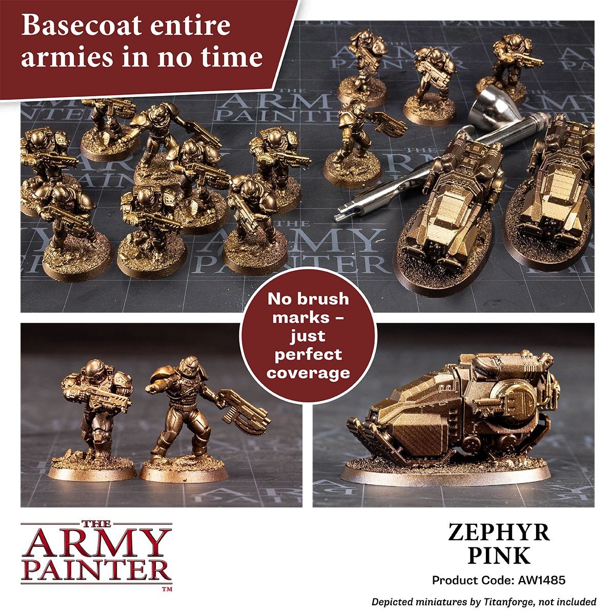 The Army Painter - Warpaints Air Metallics: Zephyr Pink (18ml/0.6oz)