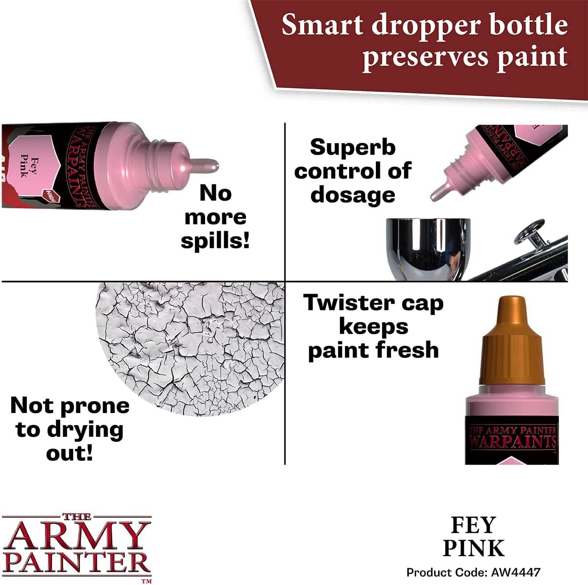 The Army Painter - Warpaints Air: Fey Pink (18ml/0.6oz)