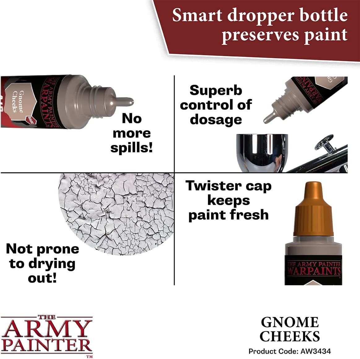 The Army Painter - Warpaints Air: Gnome Cheeks (18ml/0.6oz)