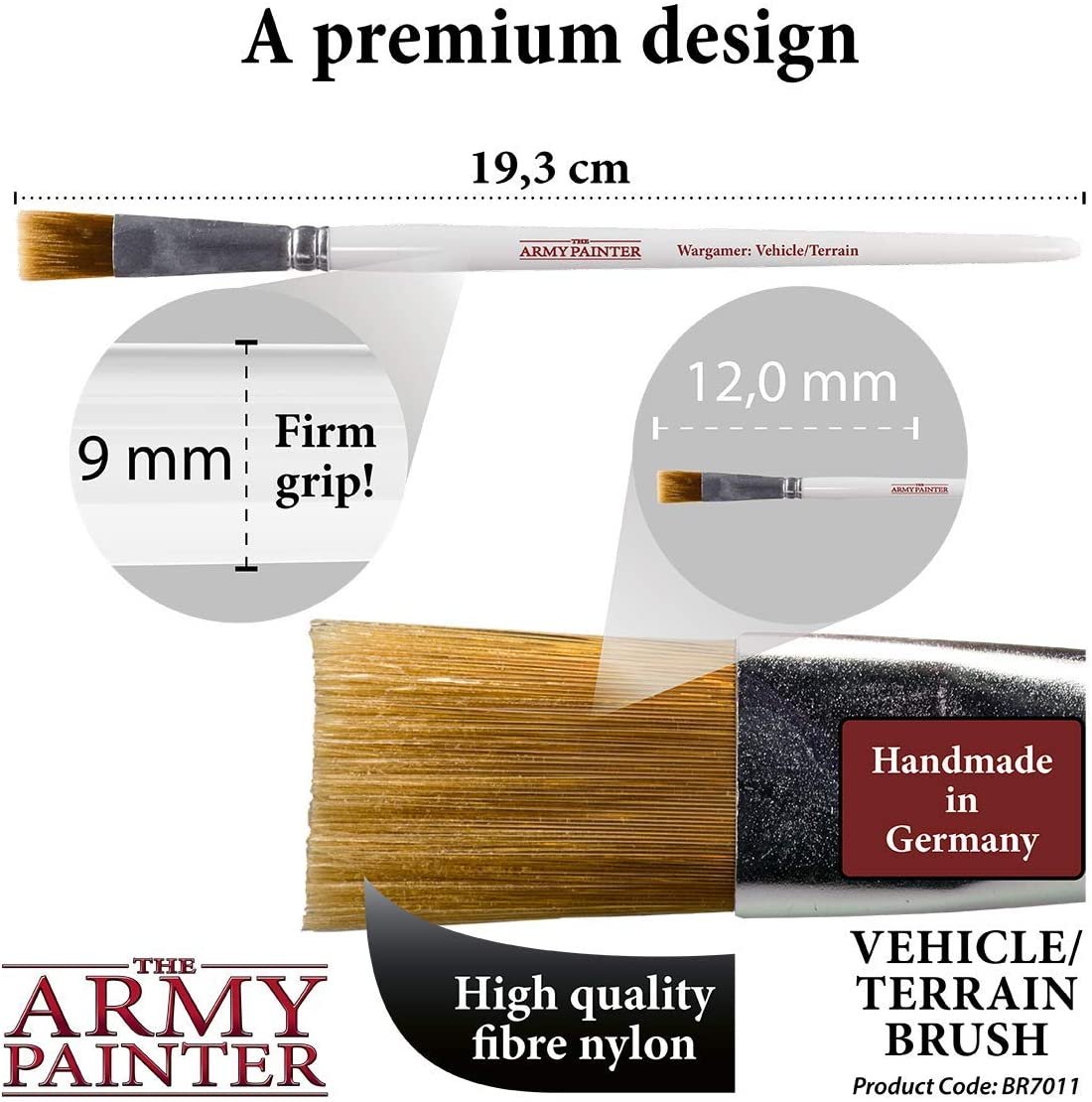 The Army Painter - Wargamer Brush: Vehicle / Terrain