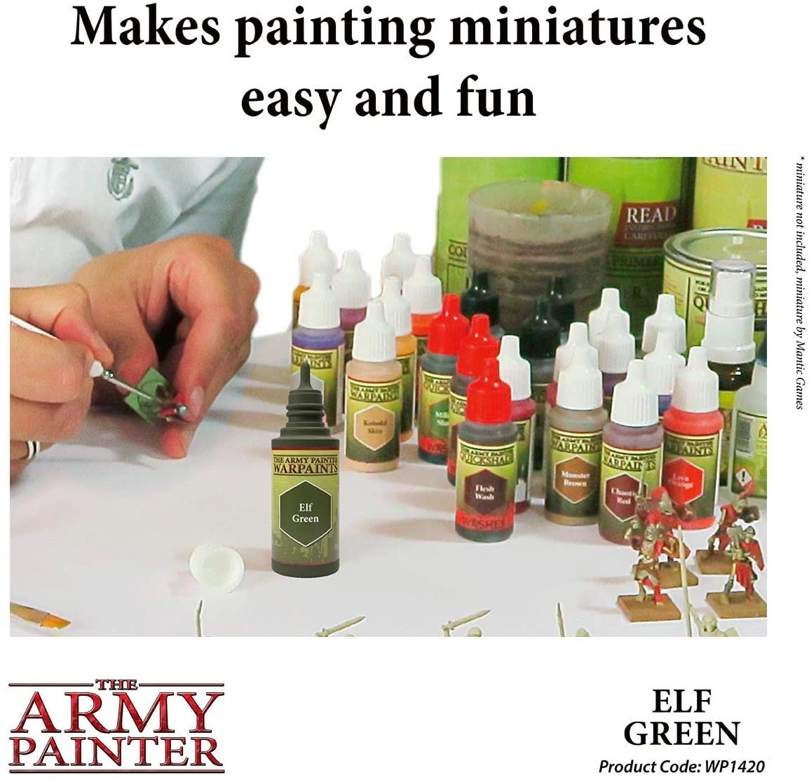 The Army Painter - Warpaints: Elf Green (18ml/0.6oz)