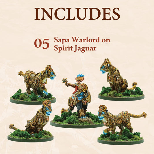 Mythic Americas - Inca: Sapa Warlord on Spirit Jaguar Mythic Americas - Inca: Sapa Warlord on Spirit Jaguar