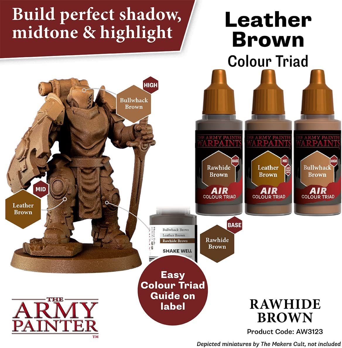 The Army Painter - Warpaints Air: Rawhide Brown (18ml/0.6oz) The Army Painter - Warpaints Air: Rawhide Brown (18ml/0.6oz)