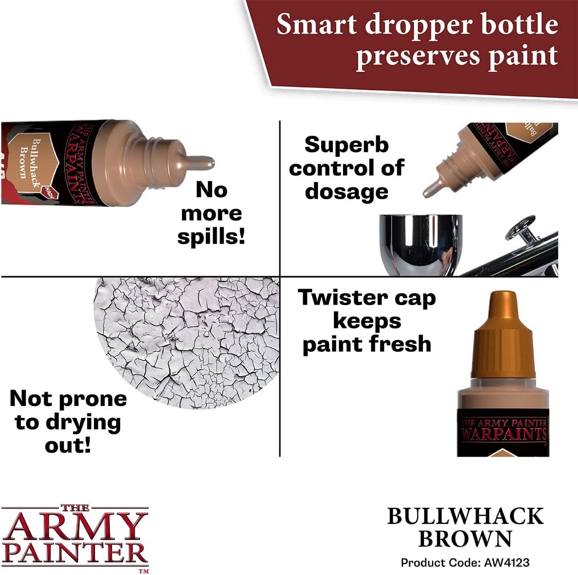 The Army Painter - Warpaints Air: Bullwhack Brown (18ml/0.6oz)