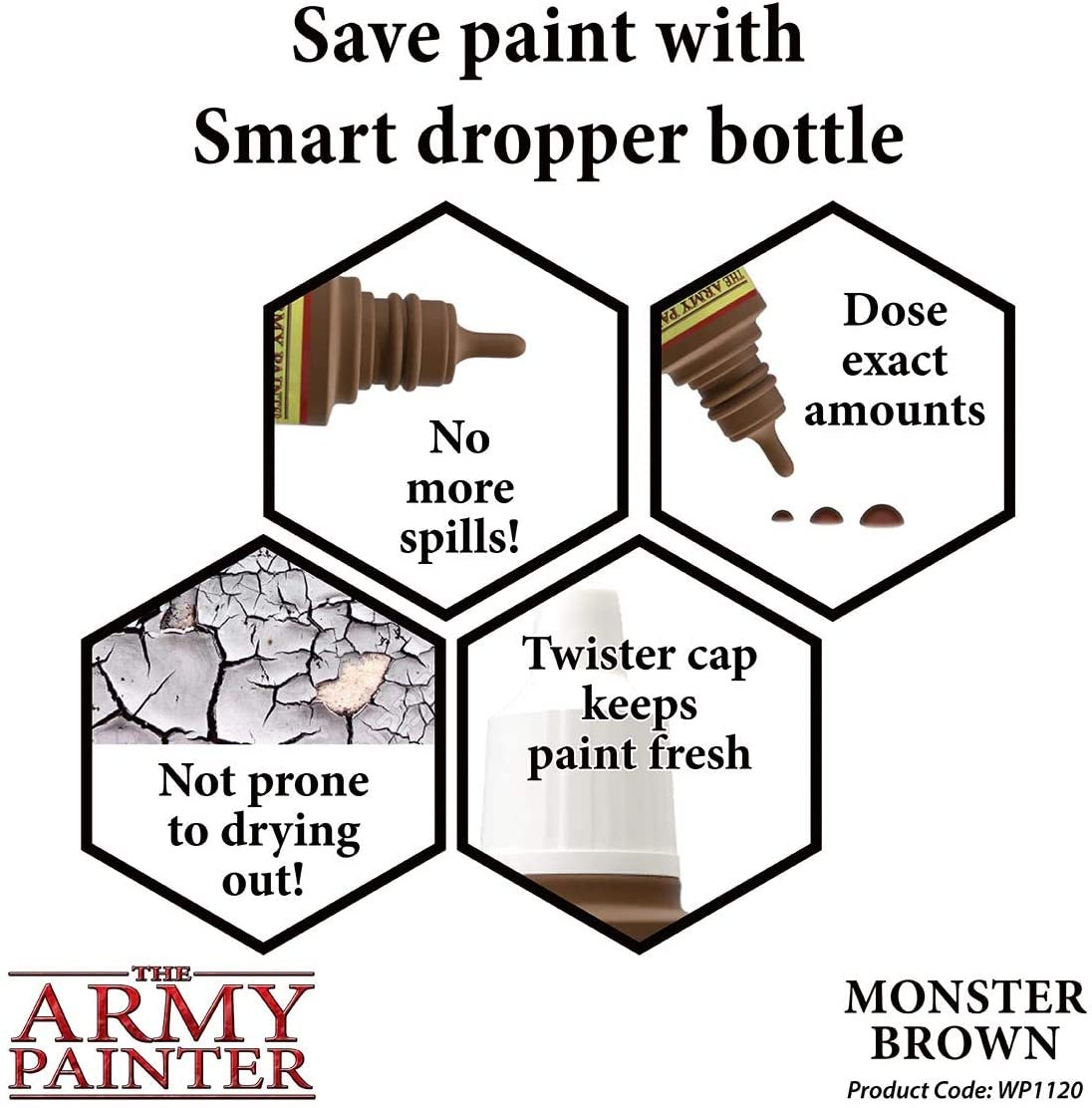 The Army Painter - Warpaints: Monster Brown (18ml/0.6oz)