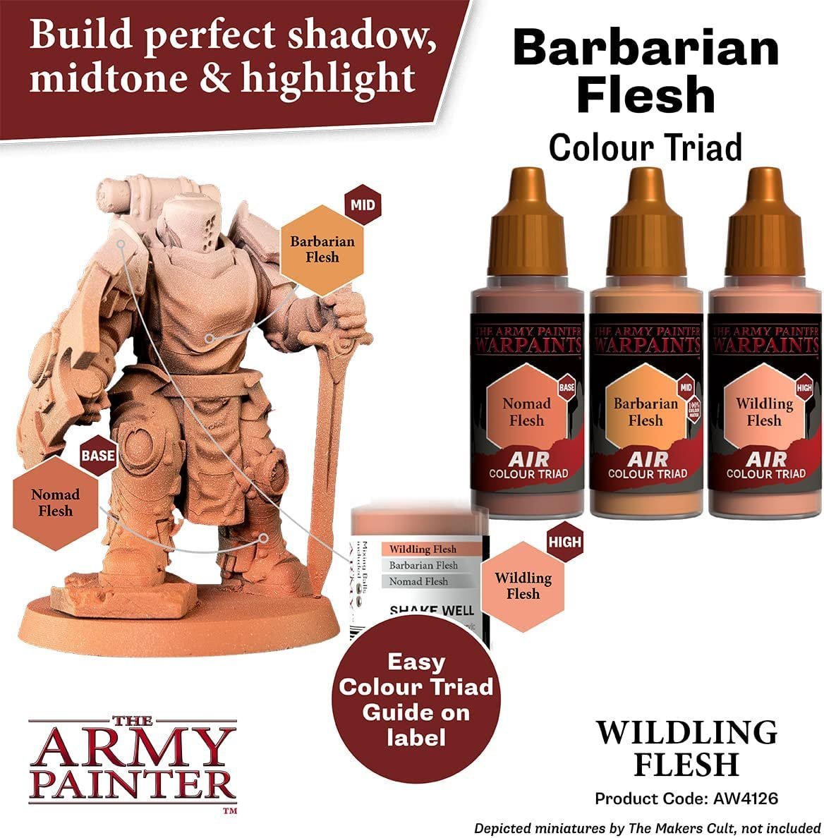 The Army Painter - Warpaints Air: Wildling Flesh (18ml/0.6oz)