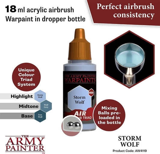 The Army Painter - Warpaints Air: Storm Wolf (18ml/0.6oz) The Army Painter - Warpaints Air: Storm Wolf (18ml/0.6oz)