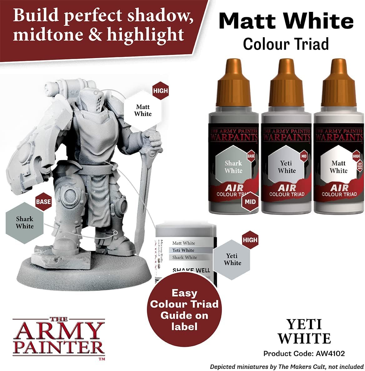The Army Painter - Warpaints Air: Yeti White (18ml/0.6oz) The Army Painter - Warpaints Air: Yeti White (18ml/0.6oz)