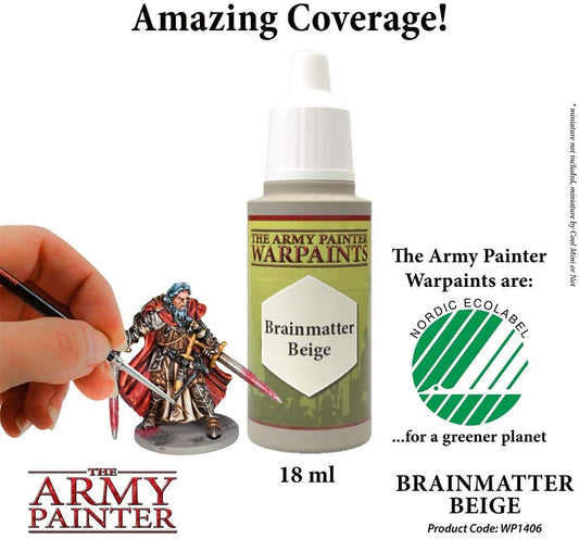 The Army Painter - Warpaints: Brainmatter Beige (18ml/0.6oz) The Army Painter - Warpaints: Brainmatter Beige (18ml/0.6oz)