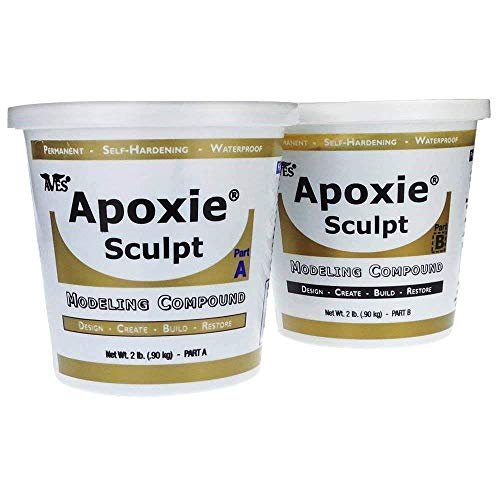 Apoxie Sculpt - 2 Part Modeling Compound (A & B) - 4 Pound, Natural Apoxie Sculpt - 2 Part Modeling Compound (A & B) - 4 Pound, Natural