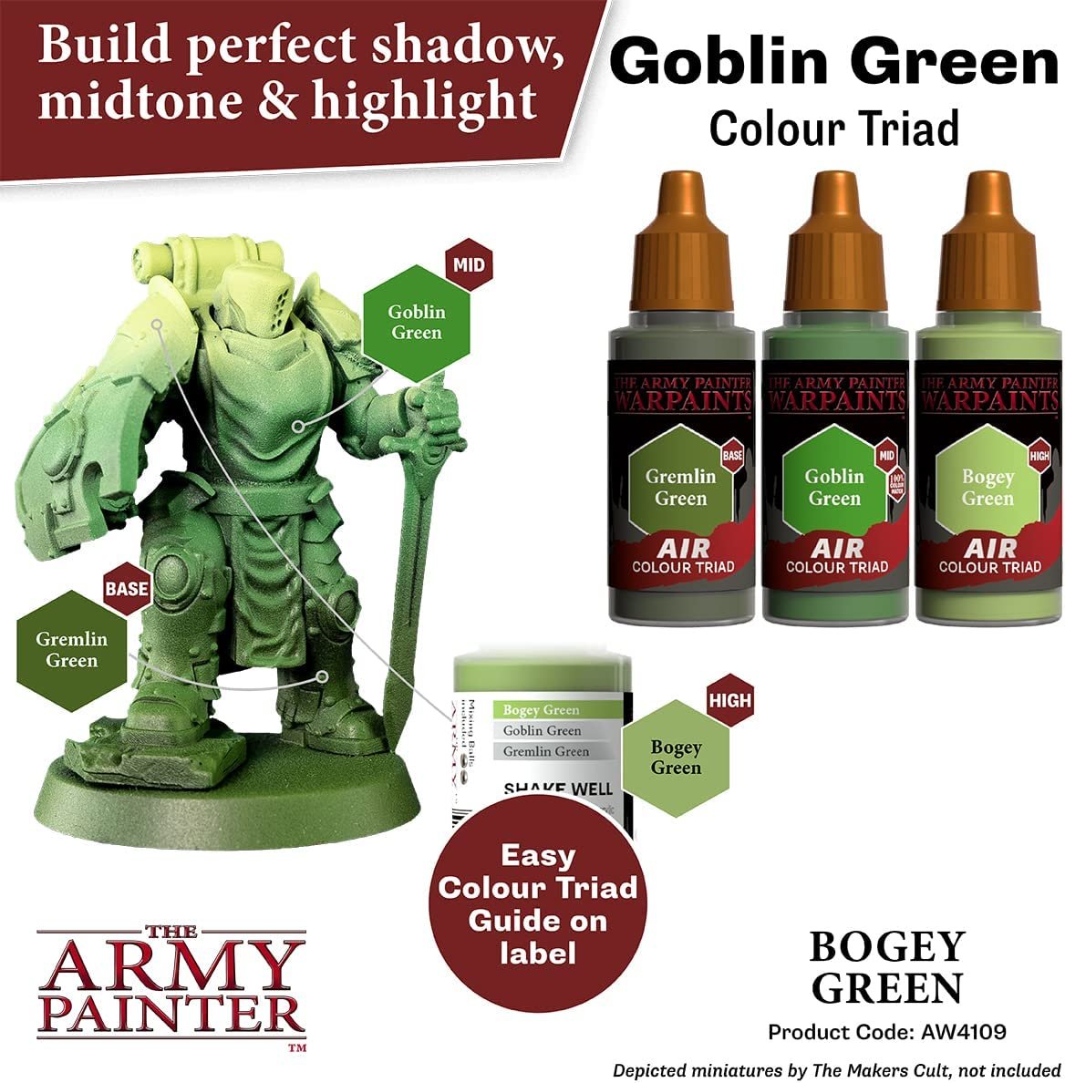 The Army Painter - Warpaints Air: Bogey Green (18ml/0.6oz) The Army Painter - Warpaints Air: Bogey Green (18ml/0.6oz)