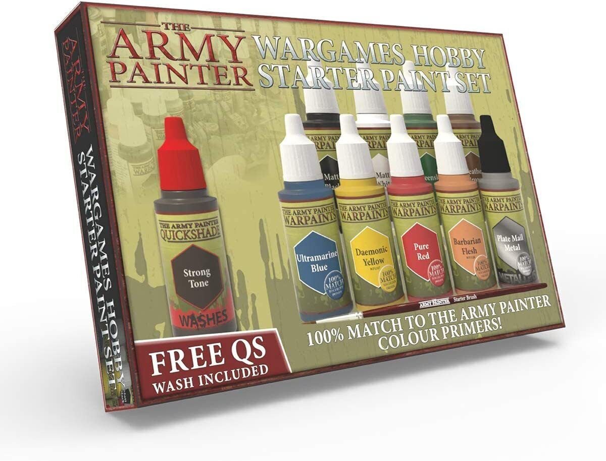 Miniatures Paint Set, 10 Model Paints with FREE Highlighting Brush