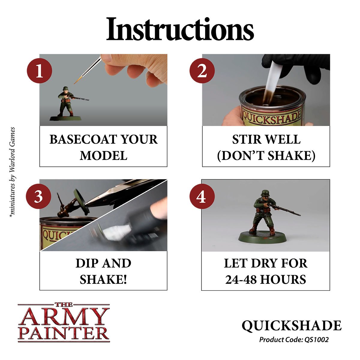 The Army Painter - Quickshade Dips: Strong Tone (250 ml)